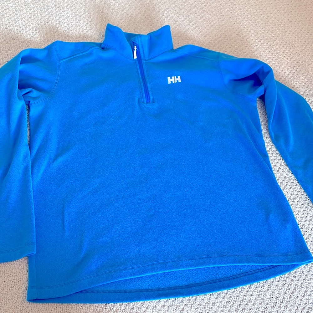 Helly Hansen Men’s pullover 1/4 zip, size XL, blue